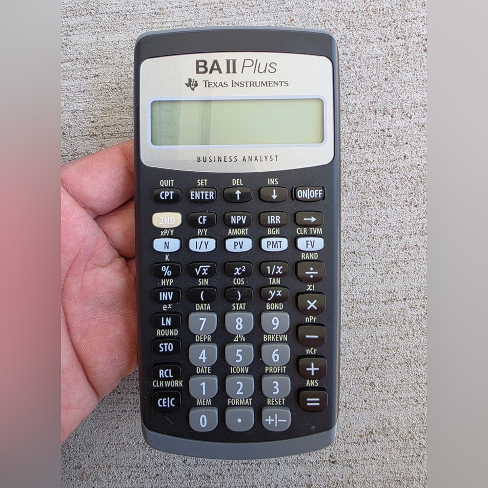 Texas Instruments BA II Plus Financial Calculator Business Analyst TestedWorking